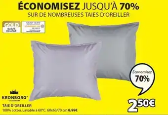 JYSK Taie d'oreiller offre