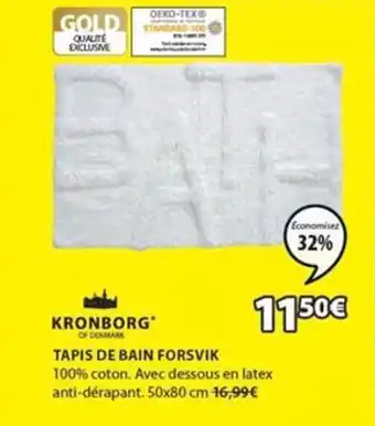 JYSK Tapis de bain forsvik offre