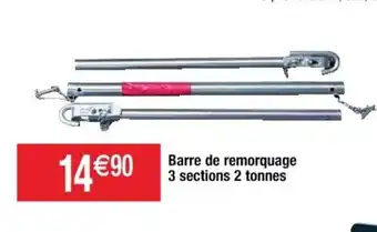 Cora x Carrefour Barre de remorquage 3 sections 2 tonnes offre