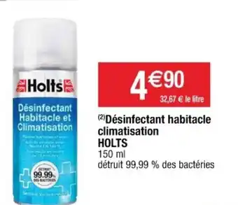Désinfectant habitacle climatisation