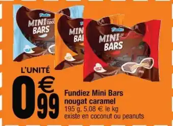 Cora x Carrefour Fundiez mini bars nougar caramel offre