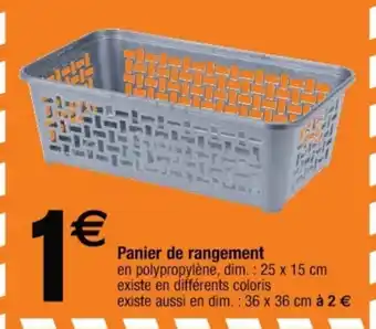 Cora x Carrefour Panier de rangement offre