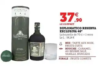 Super U Diplomatico reserva exclusiva 40 offre