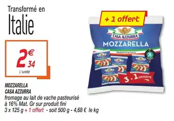 Mozzarella casa azzurra