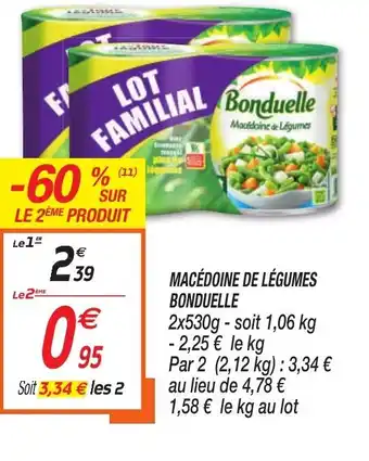 Netto Macédoine de légumes bonduelle offre