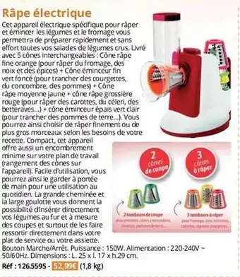 Râpe électrique