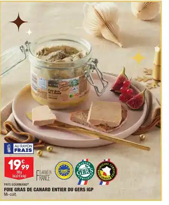 ALDI Foie Gras de Canard Entier du Gers IGP offre