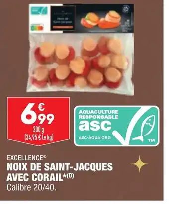 ALDI Noix de Saint-Jacques Avec Corail offre