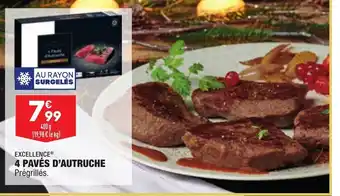 ALDI 4 Pavés d'Autruche offre