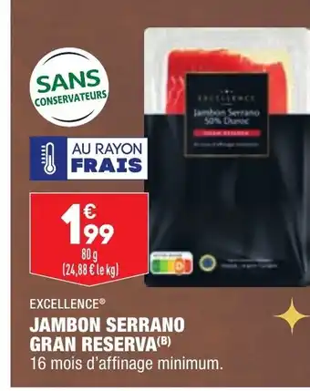 ALDI Jambon Serrano Gran Reserva offre