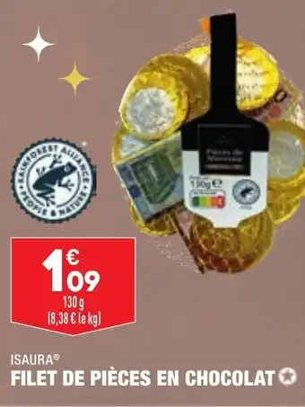 ALDI Filet de Pièces en Chocolat offre