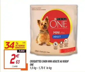 Netto Croquettes chien mini adulte a bœuf one offre