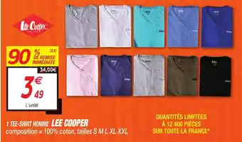 Netto 1 Tee-shirt homme lee cooper offre