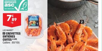 ALDI Crevettes Entières Cuites offre