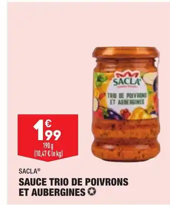 ALDI Sauce Trio de Poivrons et Aubergines offre
