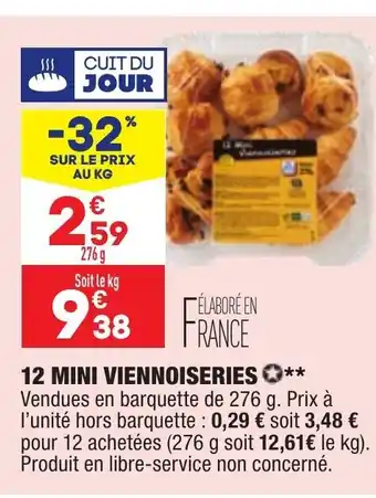 ALDI 12 Mini Viennoiseries offre