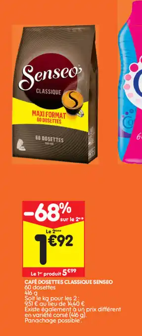 Café dosettes classique senseo