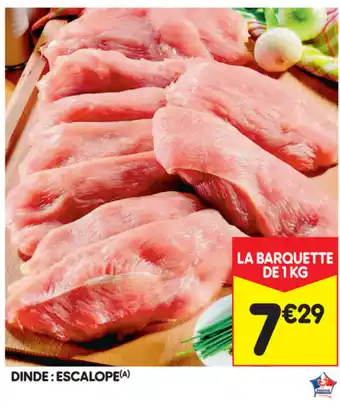 Leader Price Dinde : escalope offre