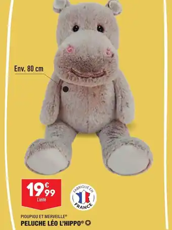 ALDI Peluche Léo L'Hippo offre