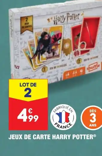 ALDI Jeux de Carte Harry Potter offre