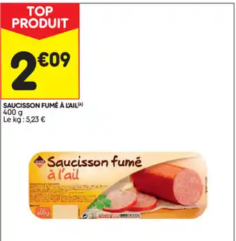 Saucisson fumé à l'ail