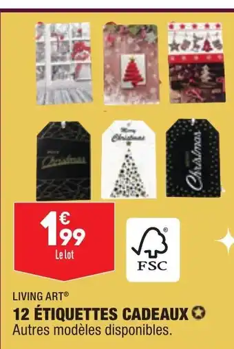 ALDI 12 Étiquettes Cadeaux offre