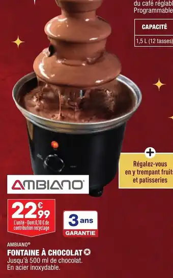 ALDI Fontaine à Chocolat offre