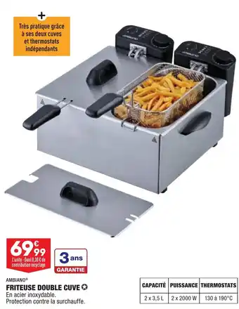 ALDI Friteuse Double Cuve offre