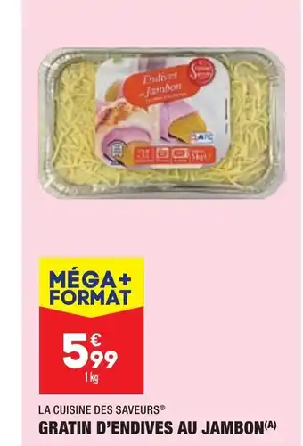 ALDI Gratin D'Endives au Jambon offre