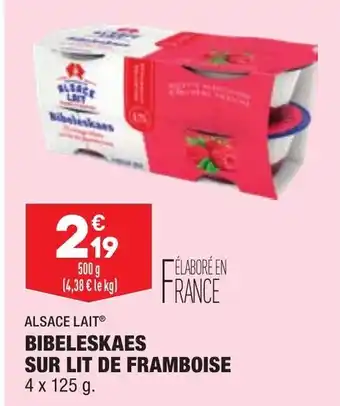 ALDI Bibeleskaes Sur Lit de Framboise offre