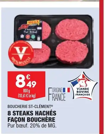 ALDI 8 Steaks Hachés Façon Bouchère offre