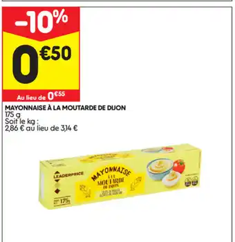 Leader Price Mayonnaise à la moutarde de duon offre