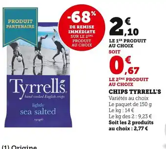 Super U Chips Tyrrell's offre