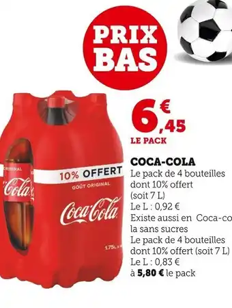 Super U Coca-Cola 7L offre