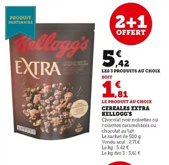 Super U Cereales Extra Kellogg's offre