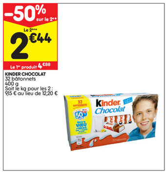 Leader Price Kinder chocolat offre