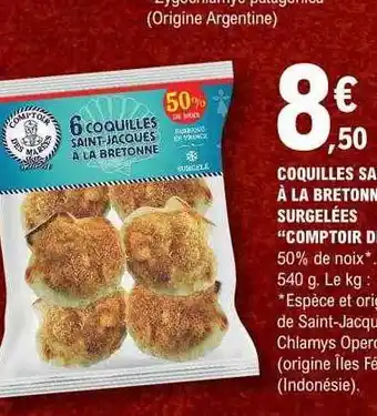 E.Leclerc Coquille saint-jacques à la bretonne surgelées offre