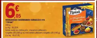 E.Leclerc Mignardises gourmandes surgelées x16 offre