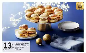 E.Leclerc Plateau 12 mini-burgers panachés festifs offre