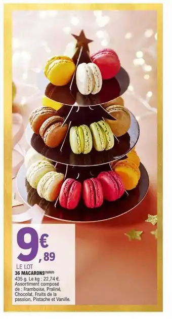 36 macarons