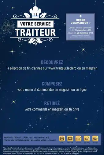 E.Leclerc Votre service traiteur offre