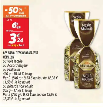 Netto Les Papillotes Noir Majeur Révillon offre
