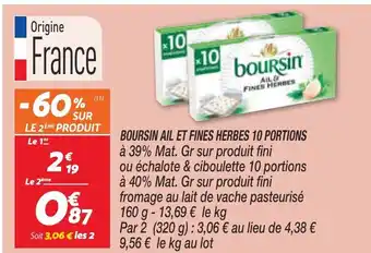 Netto Boursin Ail et Fines Herbes 10 Portions offre