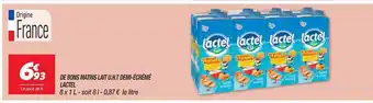 Netto De Bons Matins Lait U.H.T Demi-écrémé Lactel offre
