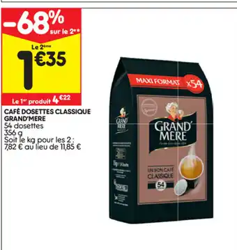 Café dosettes classique Grand'mere