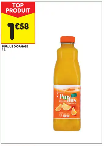Leader Price Pur jus d'orange offre
