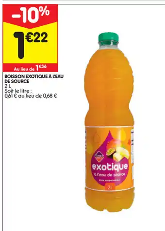 Boisson exotique à l'eau de source