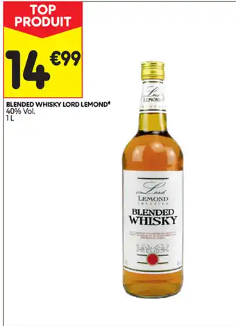 Leader Price Blended Whisky Lord Lemond offre