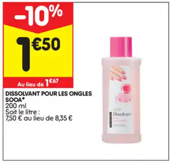 Dissolvant Pour Les Ongles Sooa