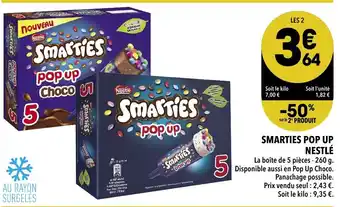 Supeco Smnarties Pop Up Nestlé offre